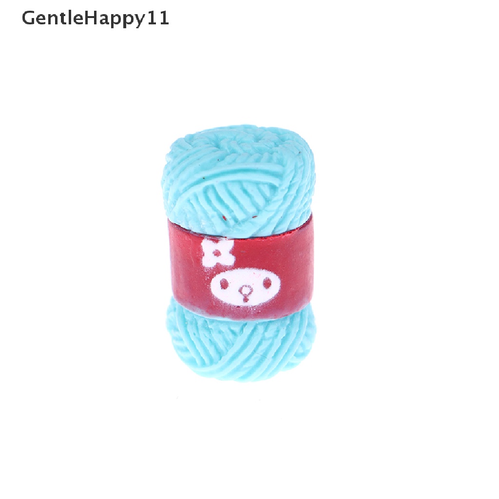 Gentlehappy 5PCS 1: 12rumah Boneka Miniatur Resin Wol Bola Ornamen DIY Aksesoris Mainan id