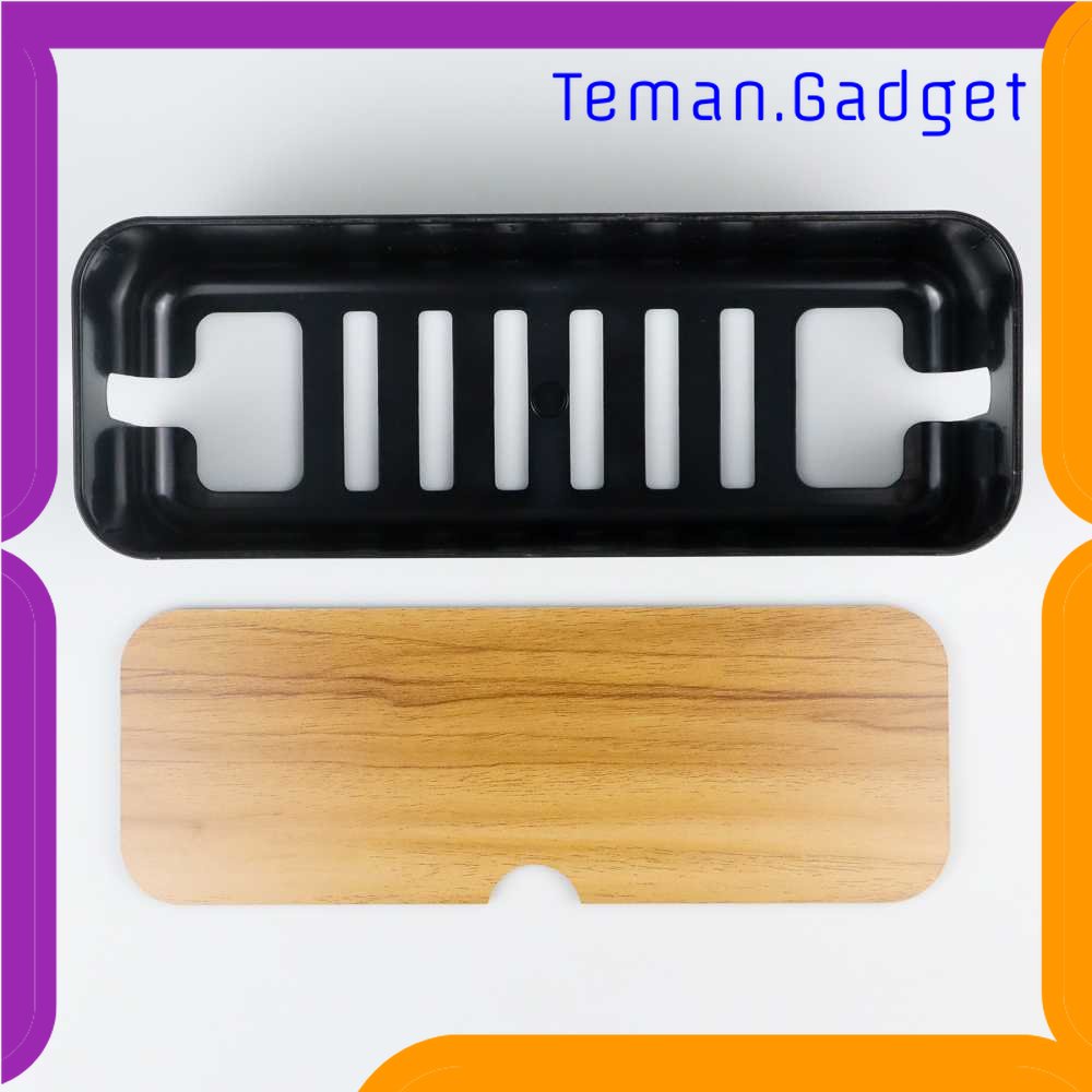 TG - ATK CARPRIE Kotak Kayu Organizer Manajemen Kabel Charger - FT-100