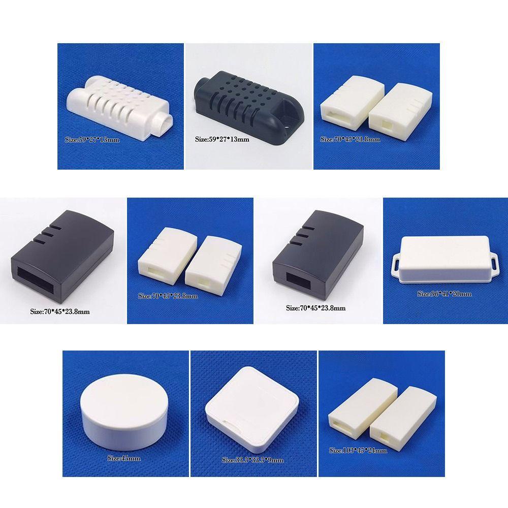 Populer Kotak Proyek Elektronik Hitam/Putih ABS Plastik PLC Controller Casing Instrumen Perumahan