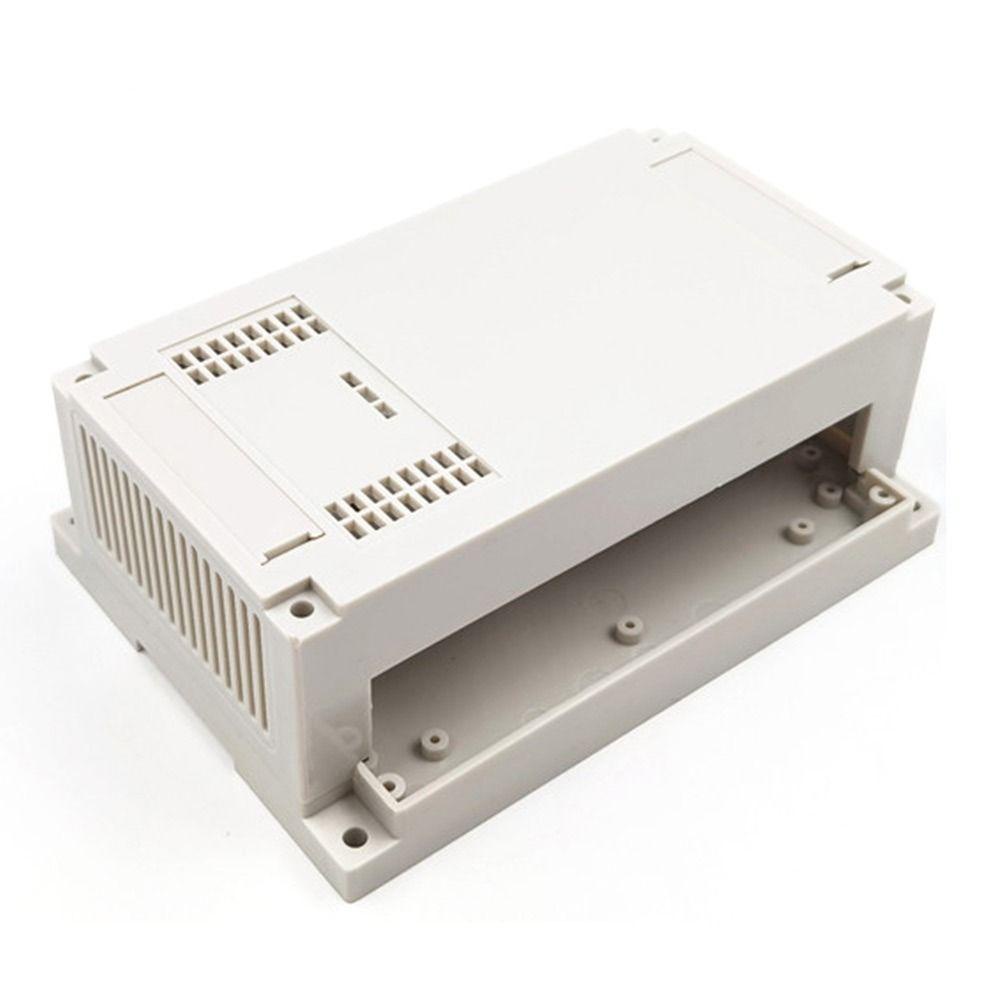 Populer Kotak Proyek Elektronik Hitam/Putih ABS Plastik PLC Controller Casing Instrumen Perumahan