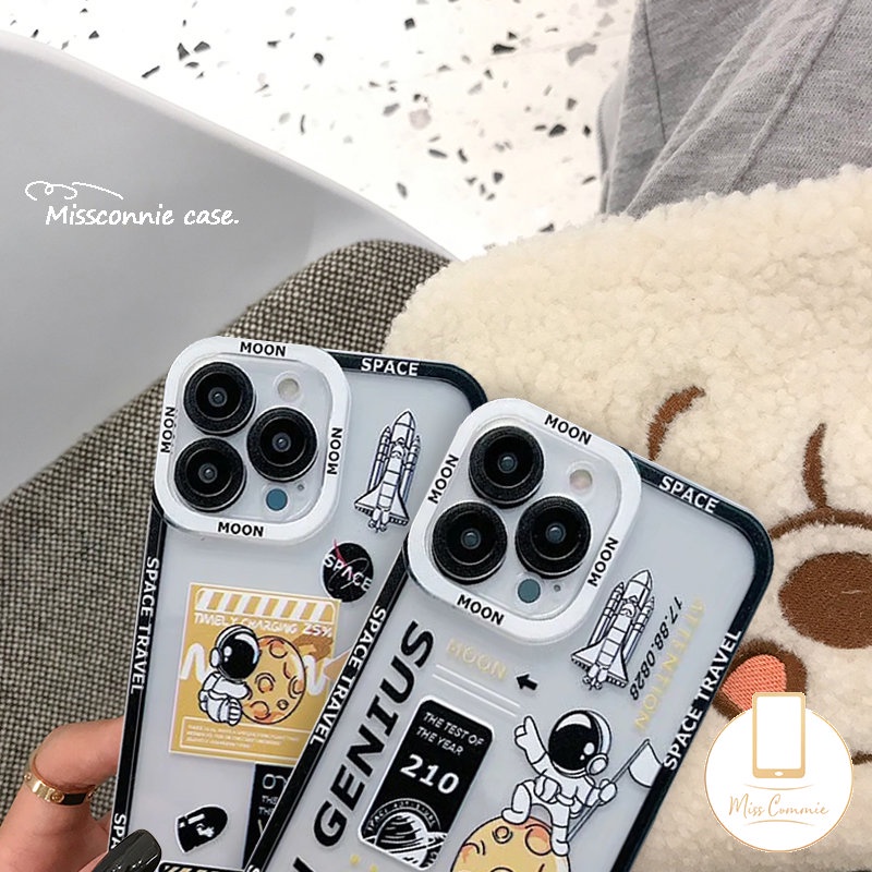Case NASA Merk Trendy Infinix Hot 10 11s 11 9 12 Play Smart 4 5 6 Plus Hot 20 8 20s 10s 11s Nfc 10 Lite 12i 12pro Note 11 10 12 Pro 12 2023 Astronot Luar Angkasa Lucu TPU Lembut Sarung