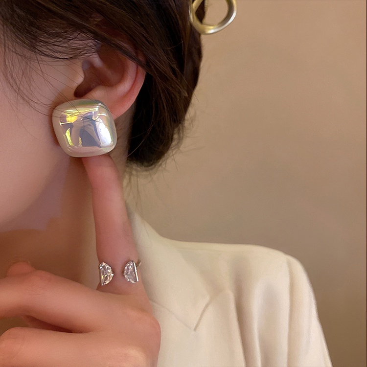 Anting Mutiara Warna-Warni Bulat simple Gaya Untuk Wanita Aksesoris Korea