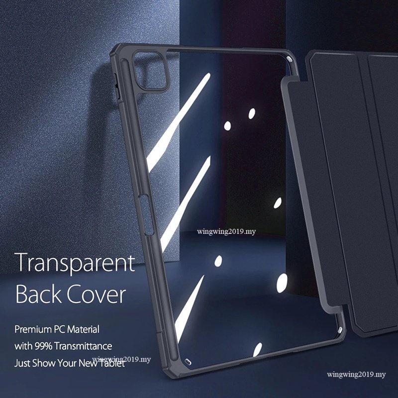 Kompatibel Untuk iPad 10th Mini6 7th 8th 9th 10.2 5th 6th 9.7 Air4 5 10.9 Pro 2020 2021 2022 11 Inch Silikon Transparan Smart Flip Case Cover Dengan Holder Slot Pensil