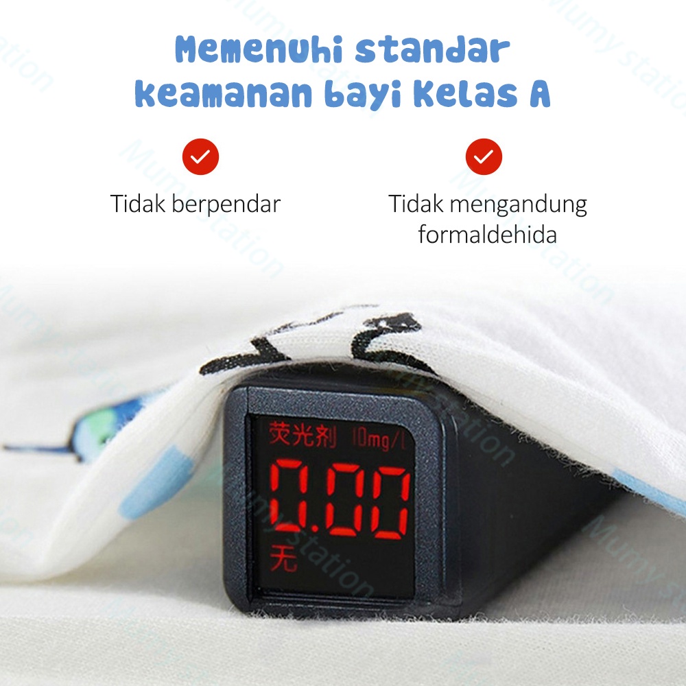 Mumystation 0-2Tahun Setelan Anak Bayi Tanpa Lengan Dan Celana Pendek/Kaos Oblong Bayi