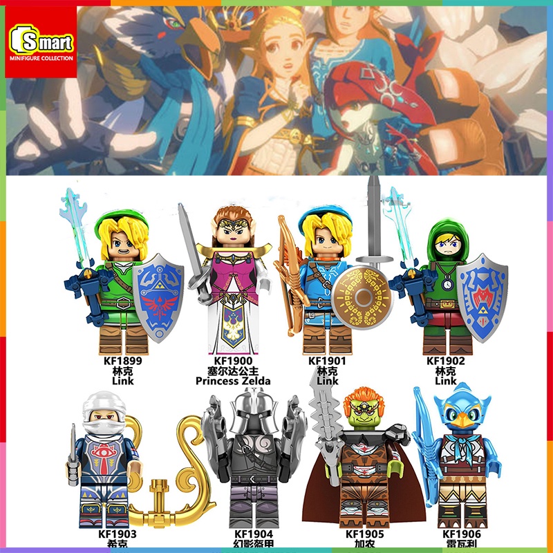 The Legend of Zelda Ganon Revali Princess Zelda Mini Figure Hadiah Mainan KF6184