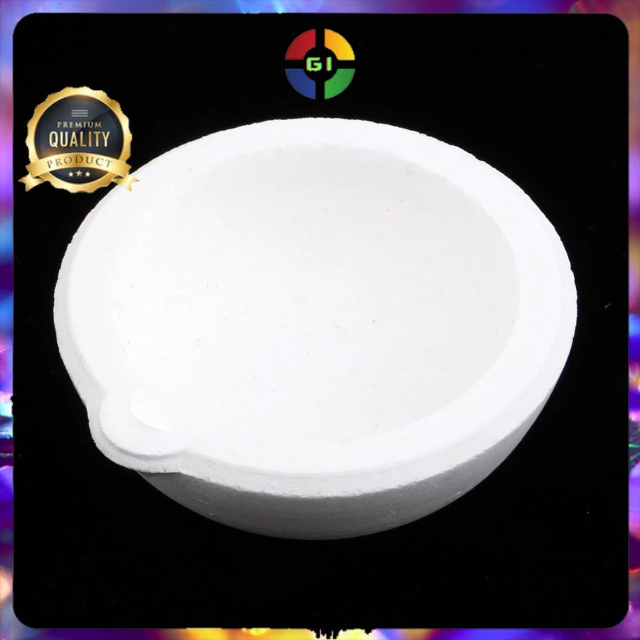 Wadah Leleh High Temperature Quartz Silica Melting Bowl  White