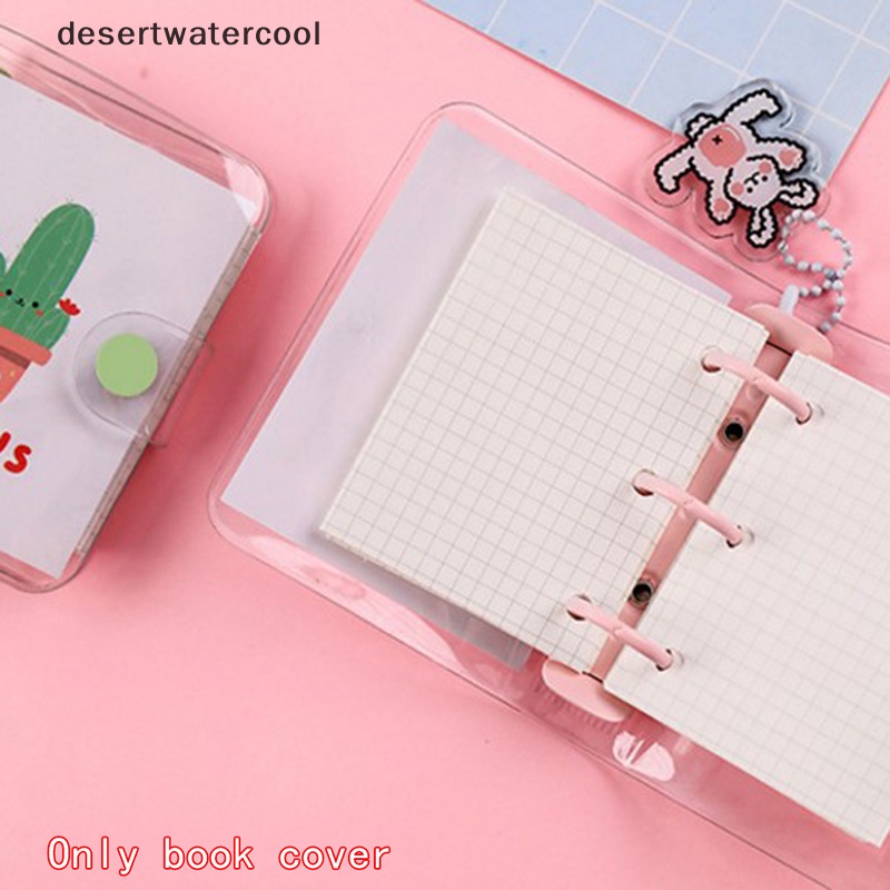 Deid Baru Kreatif Lucu Transparan 3cincin Mini PVC Loose-leaf Hand Book Student Martijn