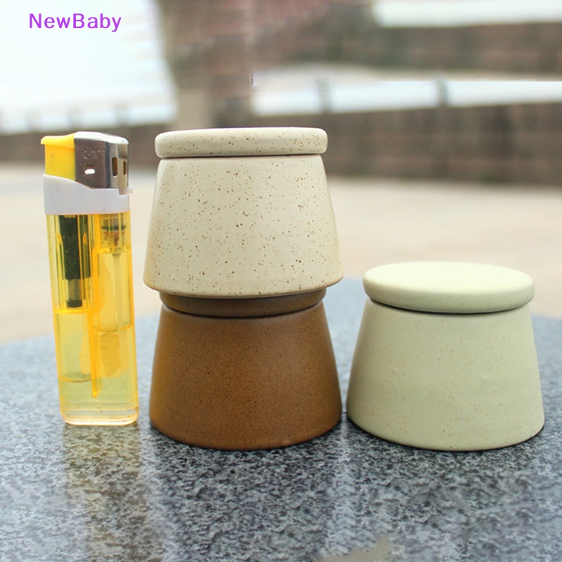 Newbaby Nail Art Keramik Dengan Tutup Crystal Cup Nail Removal Nail Wash Pen Menebal Cup ID