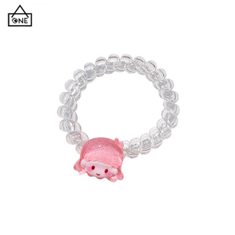 COD❤️Cincin rambut kawat telepon bintang gemerlap halus  Kucing kt lucu  Pita rambut hiasan kepala kartun-A.one