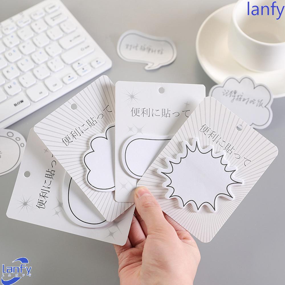 Lanfy Memo Pad Dialog Box Self-Adhesive Stationery Kertas Catatan