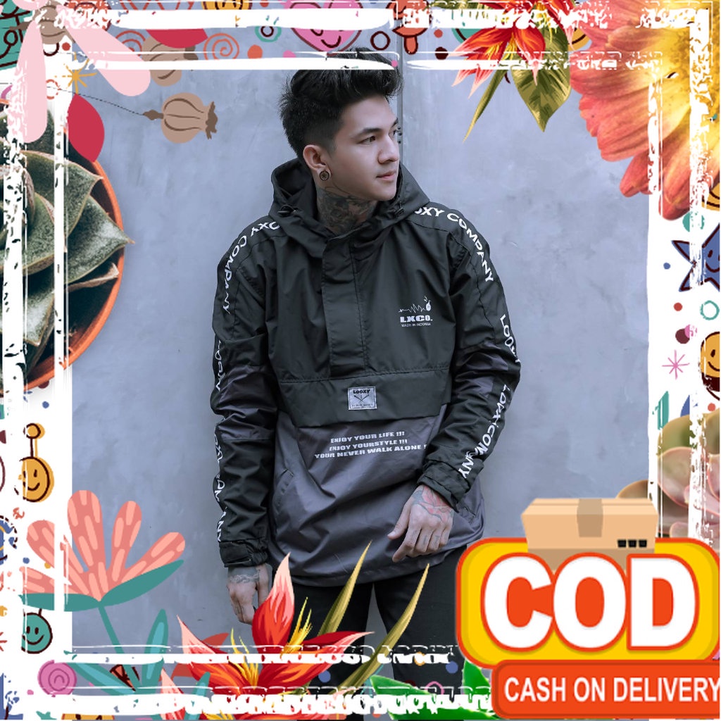 JAKET PRIA - JAKET CAGOULE - SALVIO HEXIA  - GNUS - JAKET CASUAL PRIA - JAKET PRIA PARASUT - JAKET P