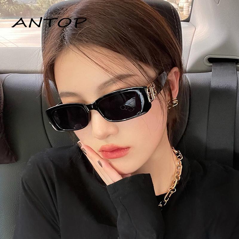 【antop】Kacamata Hitam UV Resistant Bingkai Persegi Kecil Gaya Retro Untuk Pria Dan Wanita 2023