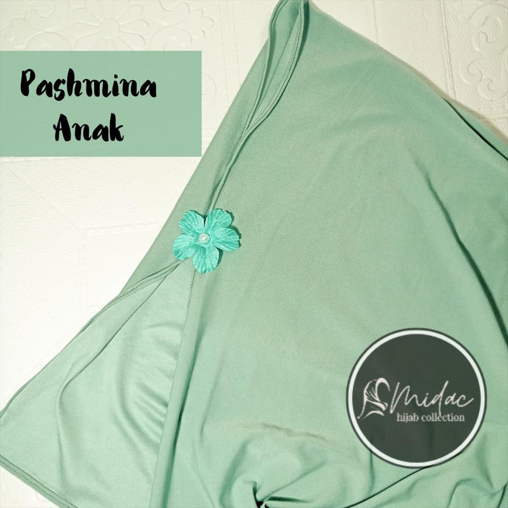 Pashmina Anak Instan Bunga Jersey Premium - By Midac