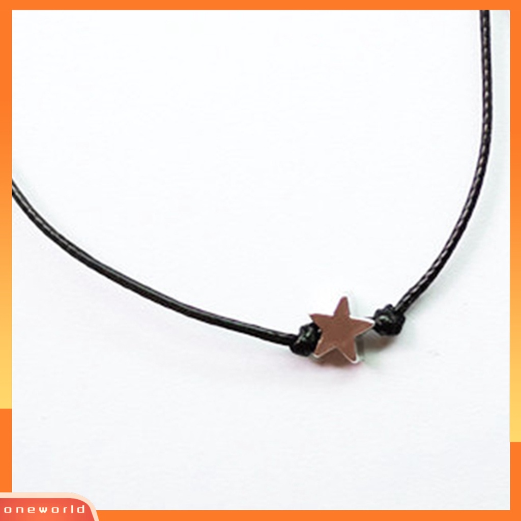 [EONE] 2pcs Gelang Charm Gelang Pasangan Bahan Alloy Anti Patah Mata Dengan Liontin Bintang Untuk Wanita