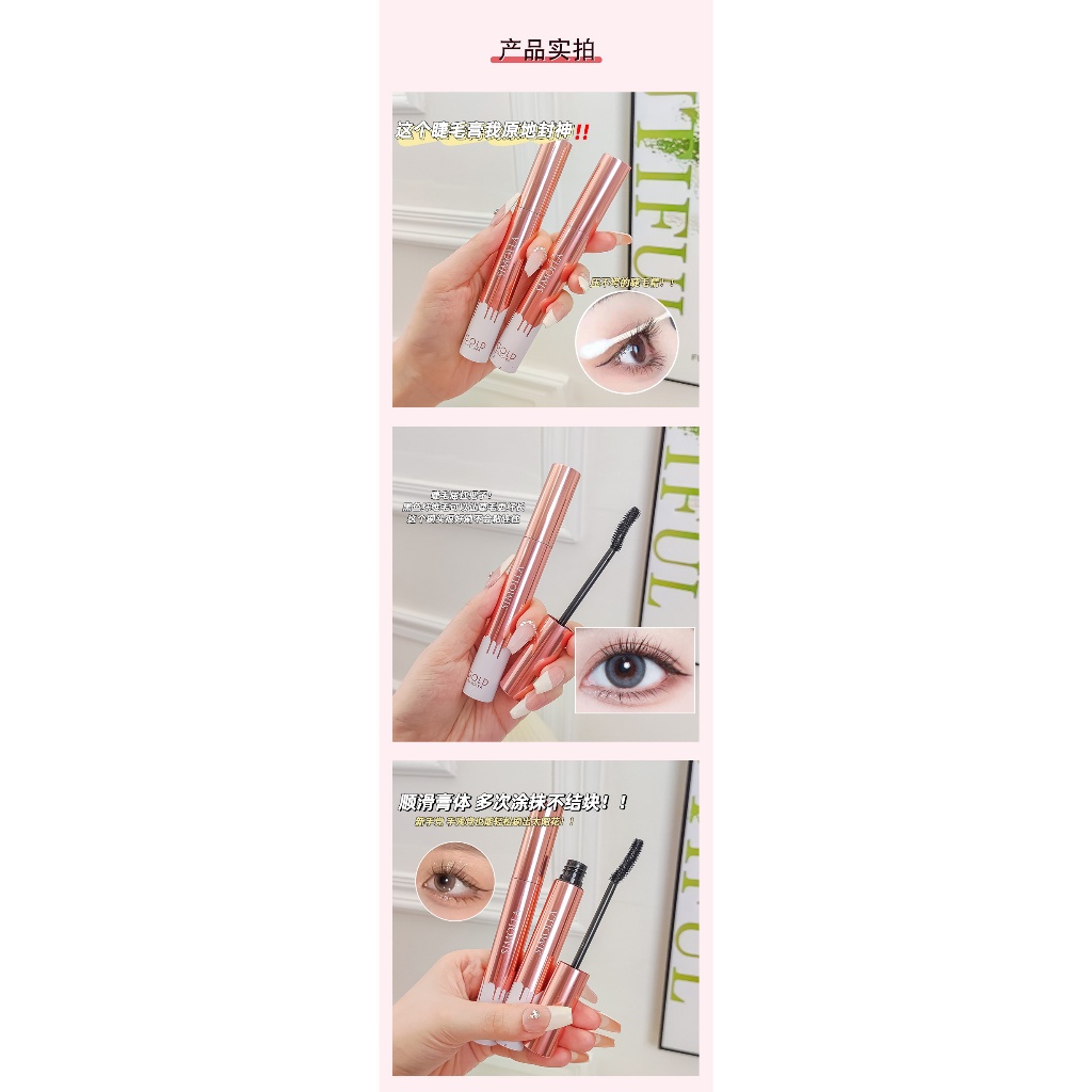 SIMOLLA  Mascara Volum &amp; Lengthening Waterproof /Maskara Badai Tahan Air Dan Tahan Lama 36 Jam