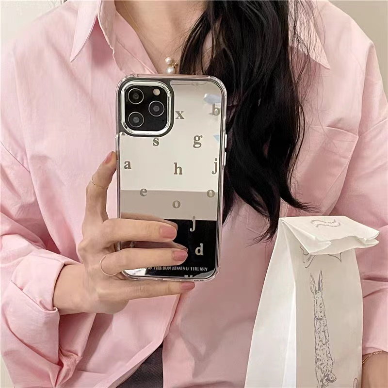 Cocok Untuk Iphone14 Pro Max iPhone Phone Case Cermin Casing Ponsel Kuat Kamera Perlindungan Tahan Guncangan Kompatibel Dengan Iphone13 13pro 13prm iPhone 11 7Plus 8Plus Xr XS 12 Pro Max Phone Case