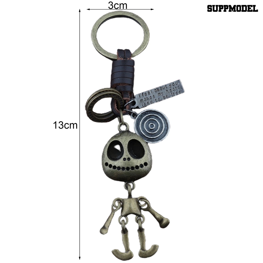 [SM Auto] Liontin Kunci Gaya Retro Miniatur Tengkorak Hias Mini Keychain Pendant Aksesoris Untuk Handbag