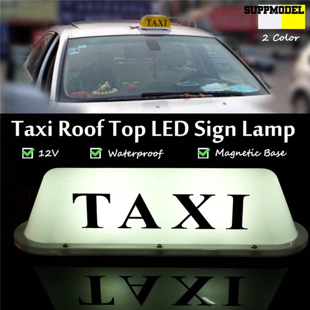 [SM Otomatis] Tanda Taxi Atap Top Waterproof ic Kecerahan Bagus Hemat Energi Atap Kabin Universal Lampu LED Tanda Sinyal Perlengkapan Mobil