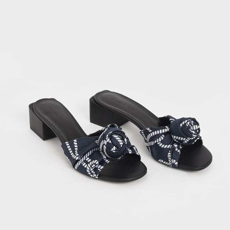 CxK Sepatu Wanita Front Knot Heel Sandals