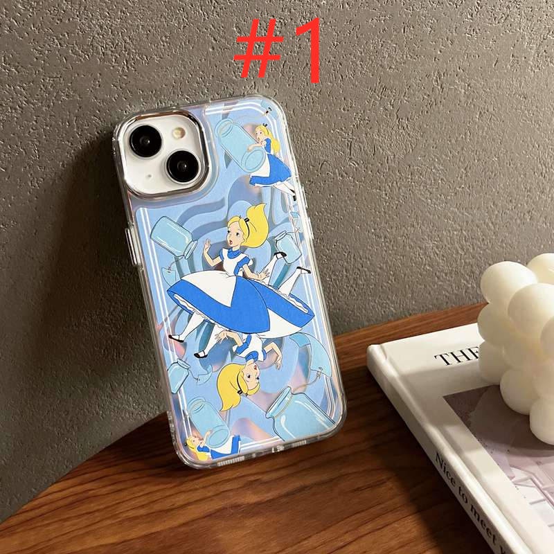 Nice Laser Princess Alice Soft TPU Case HP iP iPhone 11 12 13 14 Pro Max X XS XR Max Woman Girl FTD Casing Apple