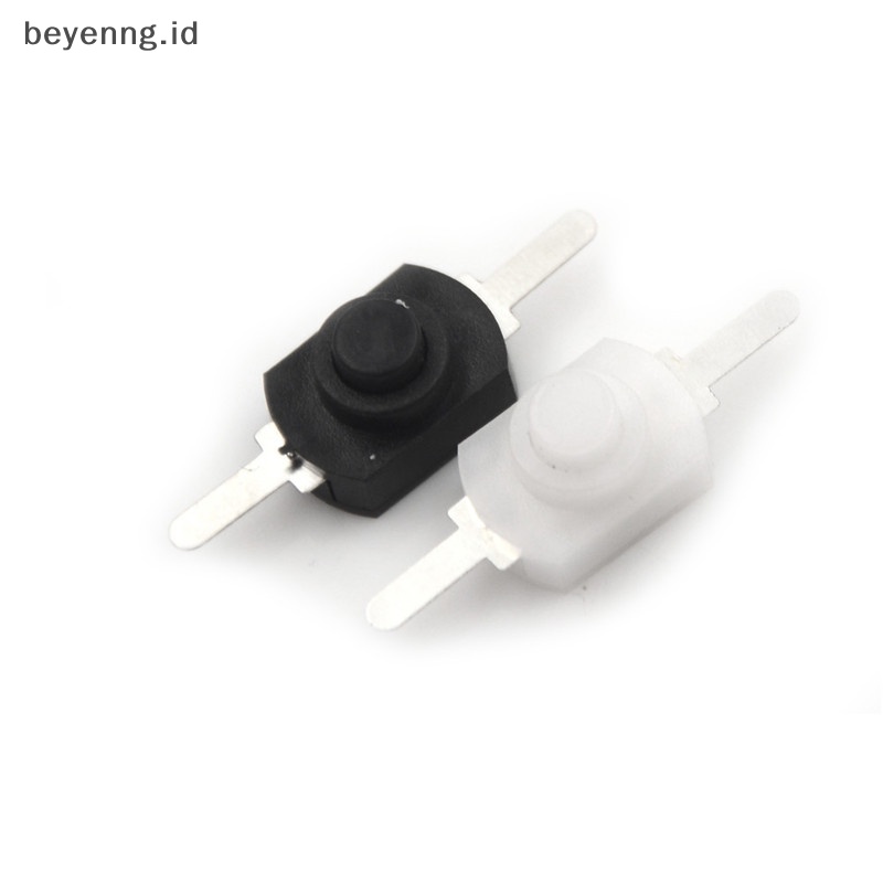 Beyen 10Pcs 12 * 8MM DC 1A Hitam Saklar Tombol Tekan On Off Mini Untuk Torch Elektrik ID