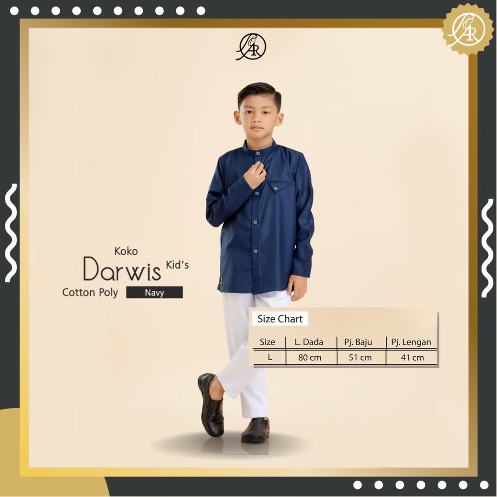 Koko Anak Laki-Laki Lengan Panjang Terbaru 2023 Koko Darwis Kids by Arrafi