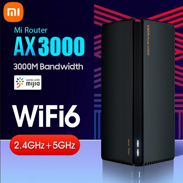 Mi Xiaomi Mesh Router AX3000 & Redmi AX3000 WiFi 6 Mesh Router 3000 Mbps High Speed Up Gigabit Wi-Fi