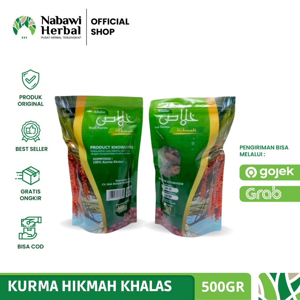 

KHALAS - Kurma Hikmah Khalas Kholas 500gr