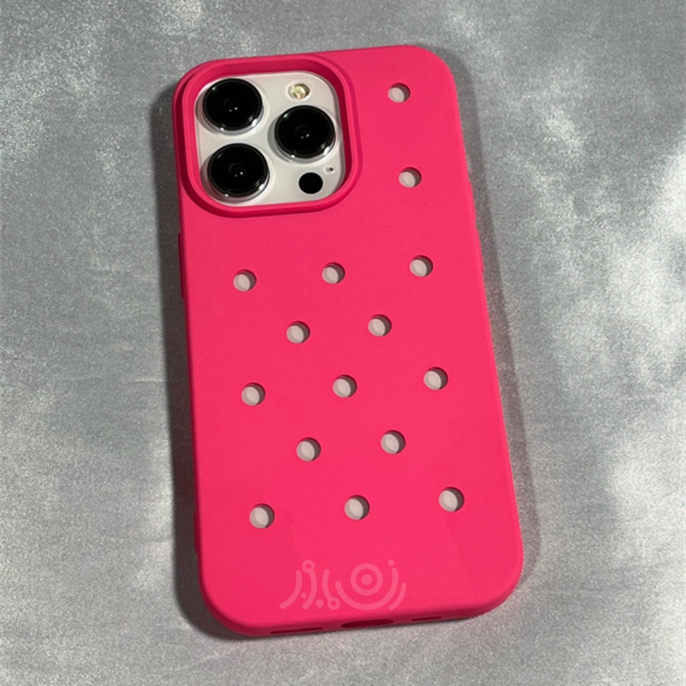 Casing Ponsel Warna Permen Lucu Untuk Iphone14 11 12 13 Pro Max Soft Cover Lovely Hollow Polkadot Silicone Cases casing iPhone