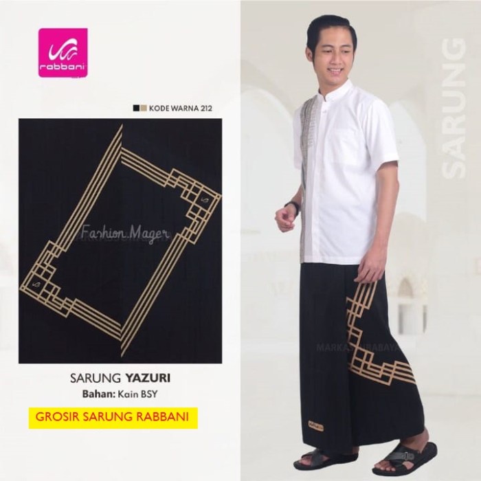 Rabbani Sarung Palestina Yazuri 1 Hitam Biru Dongker Navy Abu Palestin - Yazuri 1 HtmNvy