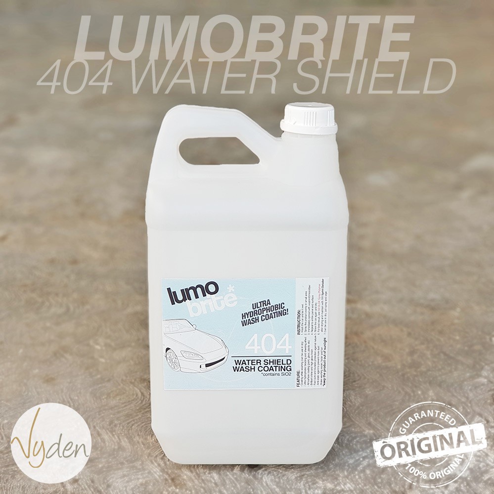 Pengkilap Body Motor Mobil LUMOBRITE 404 WATERSHIELD 5 Liter Concentrate Premium Instant Nano Cerami
