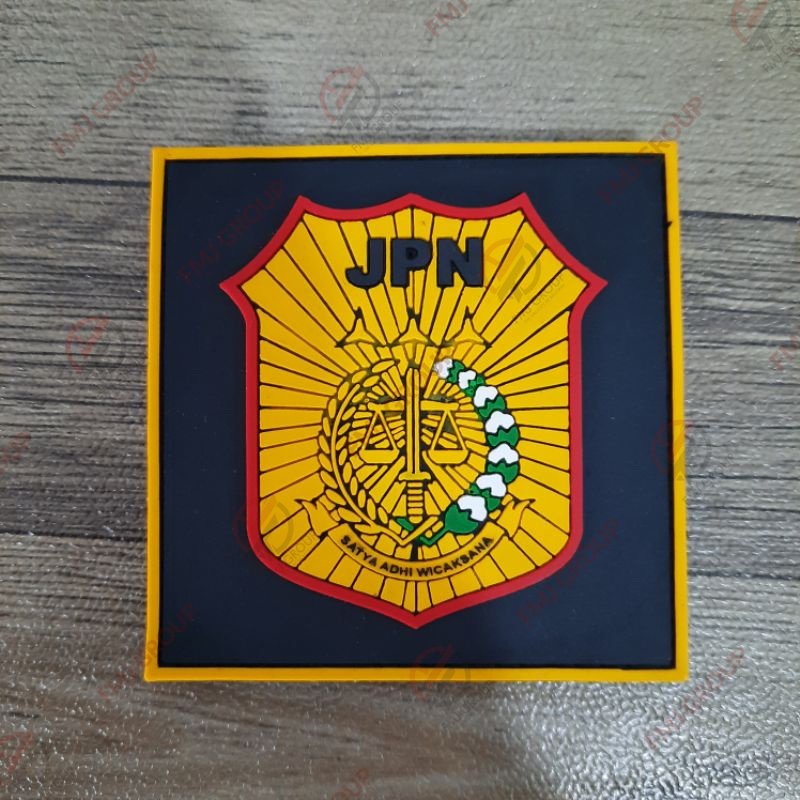 Emblem Patch Rubber Logo JPN SATYA ADHI WICAKSANA 8x8cm