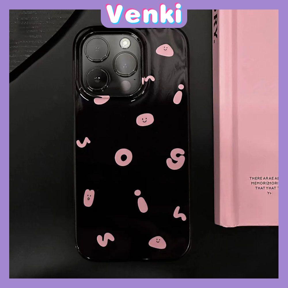 Venki - Untuk Iphone11 iPhone Case Hitam Glossy TPU Soft Case Kamera Perlindungan Shockproof Alfabet Inggris Kompatibel Dengan Iphone14 13 Pro max 12 Pro max xr xs max 7Plus 8Plus