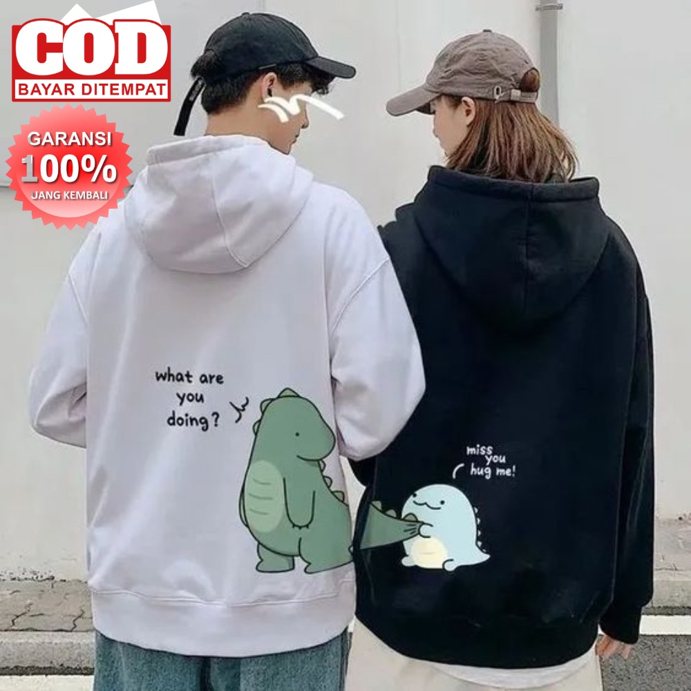 YULISTORE - PROMO COD   Hoodie Dino Hoodie  Pria Wanita Hoodie Jamper Jemper Switer Hoedie Hodiie Ho