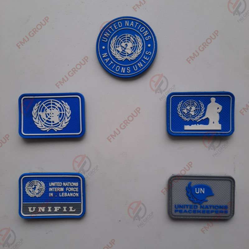 Patch Rubber Emblem Logo UN/Unifil/PBB Velcro