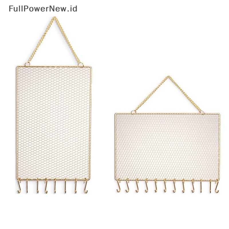Power Gantung Anting Stud Dinding Organizer Perhiasan Hias Diamond Grid Hook ID
