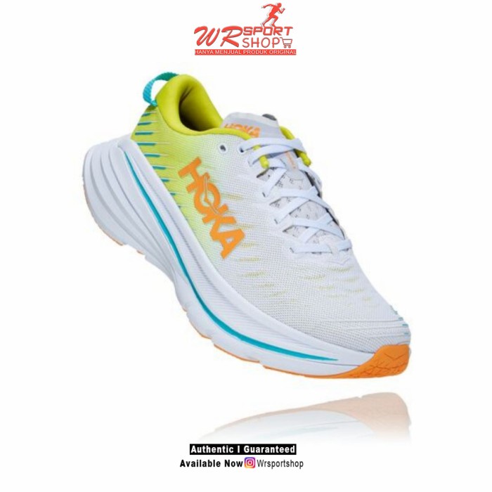 Hoka One One Bondi X Womens Running - White / Evening Primrose ORI