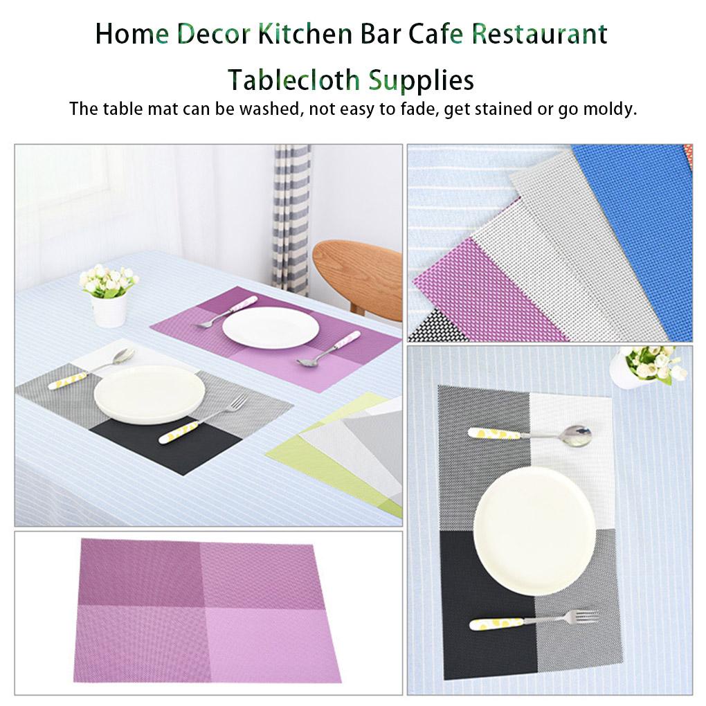 Anyaman Tatakan Peralatan Makan Insulasi Pemanas Ruang Makan Desktop Pelindung Anti Geser Table Mat Home Decor Kitchen