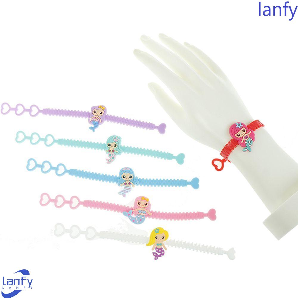 Lanfy Dekorasi Mermaid Baby Shower Bangle Warna-Warni Untuk Nikmat Anak