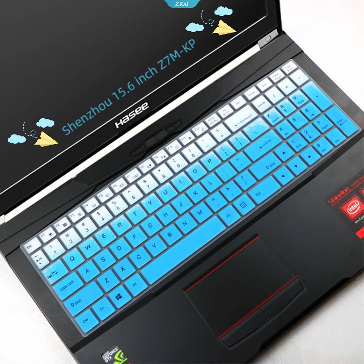 Lengan Keyboard Laptop Yang Dapat Dicuci Dan Dilepas Untuk Shenzhou 15.6 Inci Z7M-KP5GC KP7GE Keyboard Silikon Pelindung Kulit Dan Film Tahan Debu [ZK]