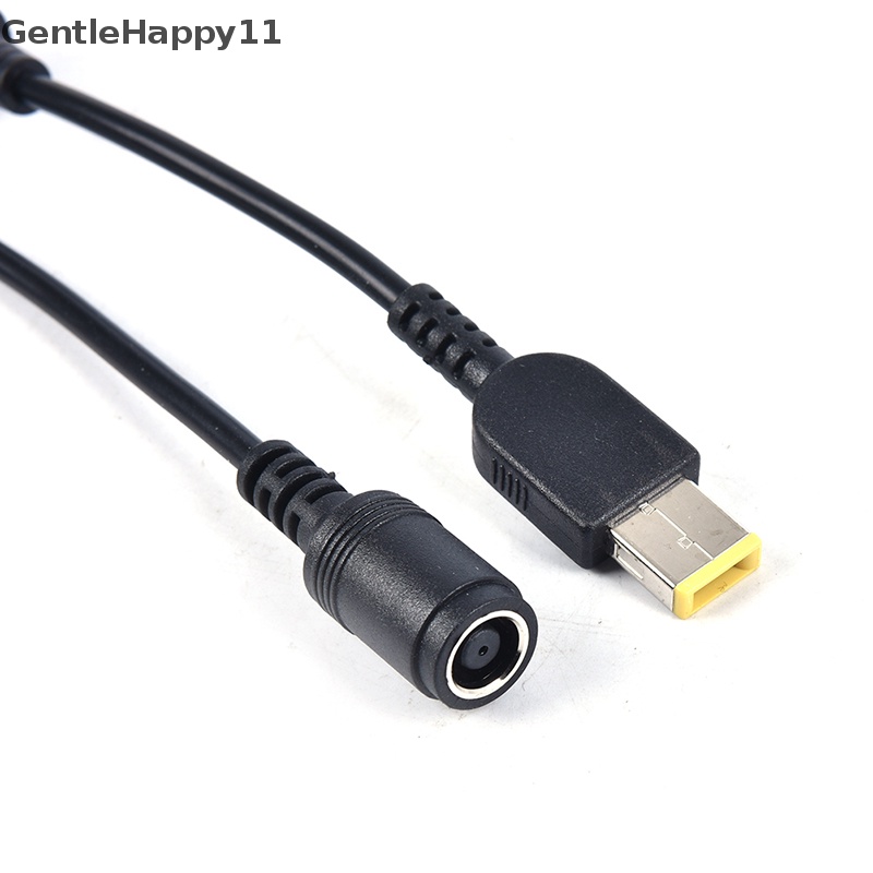 Gentlehappy Round Jack to Square Plug Adapter Charger Konverter Daya Untuk Lenovo Thinkpad id