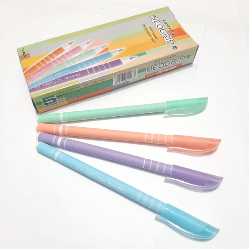 

PULPEN / BOLPOIN / BOLPEN MURAH MERK STANDARD NEOGRIP CASTELLO WARNA HITAM 1 PCS 2