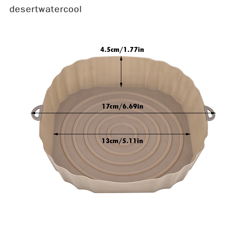 Deid Silicone Air Fryer Liner Pad Square Reusable Air Fryer Pot Tray Panas Makanan Baking Martijn