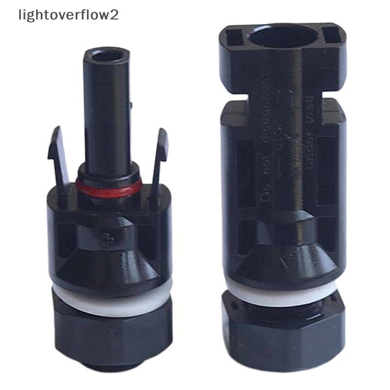 [lightoverflow2] Konektor Photovoltaic Tipe Panel Konektor Photovoltaic Male And Female [ID]