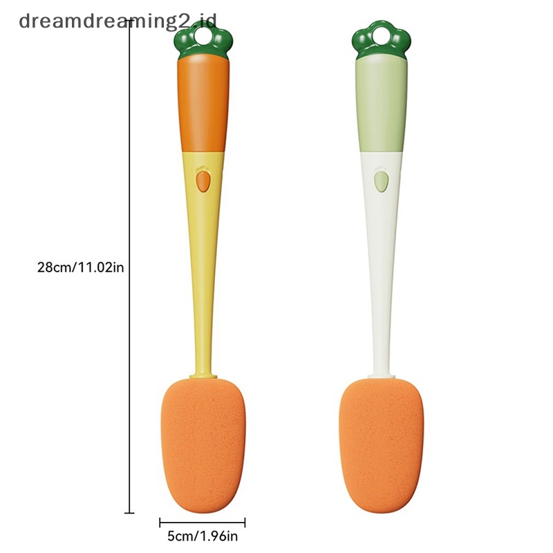 (drea) Sikat Pembersih 3in1 Cup Scrubber Gagang Panjang Lazy Bottles Brush Sikat Cuci//