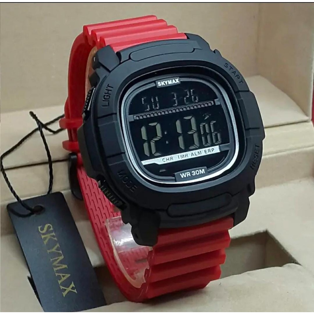 [SKYMAX ID] Jam Tangan Pria SKYMAX 2029 Original Digital Anti Air
