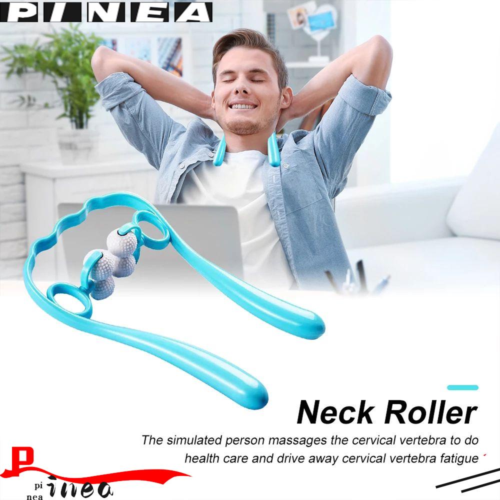 4 Balls Neck Massager Shoulder Waist Muscle Massage Roller Handheld