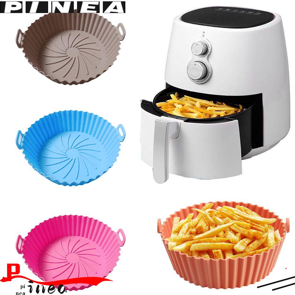 Baki Panci Portable Bentuk Nanas Bahan Silikon Untuk Air Fryer