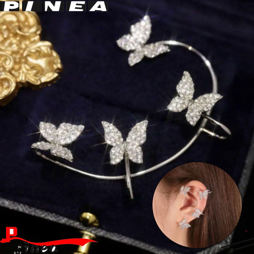 Nanas Telinga Bungkus Perhiasan Hadiah Fashion Tanpa Tindik Anting Tragus