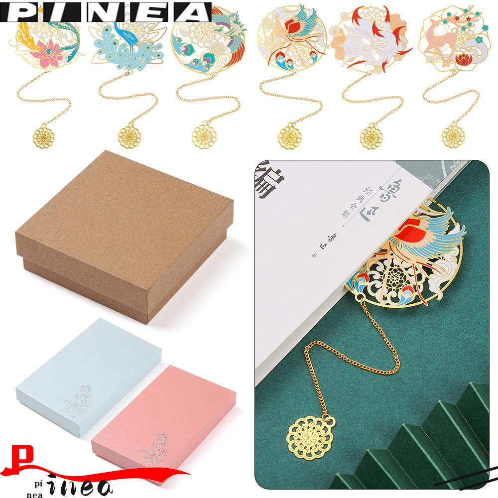 Pineapple Bookmark Stationery Hollowing Pendant Penanda Pagination Mark Logam